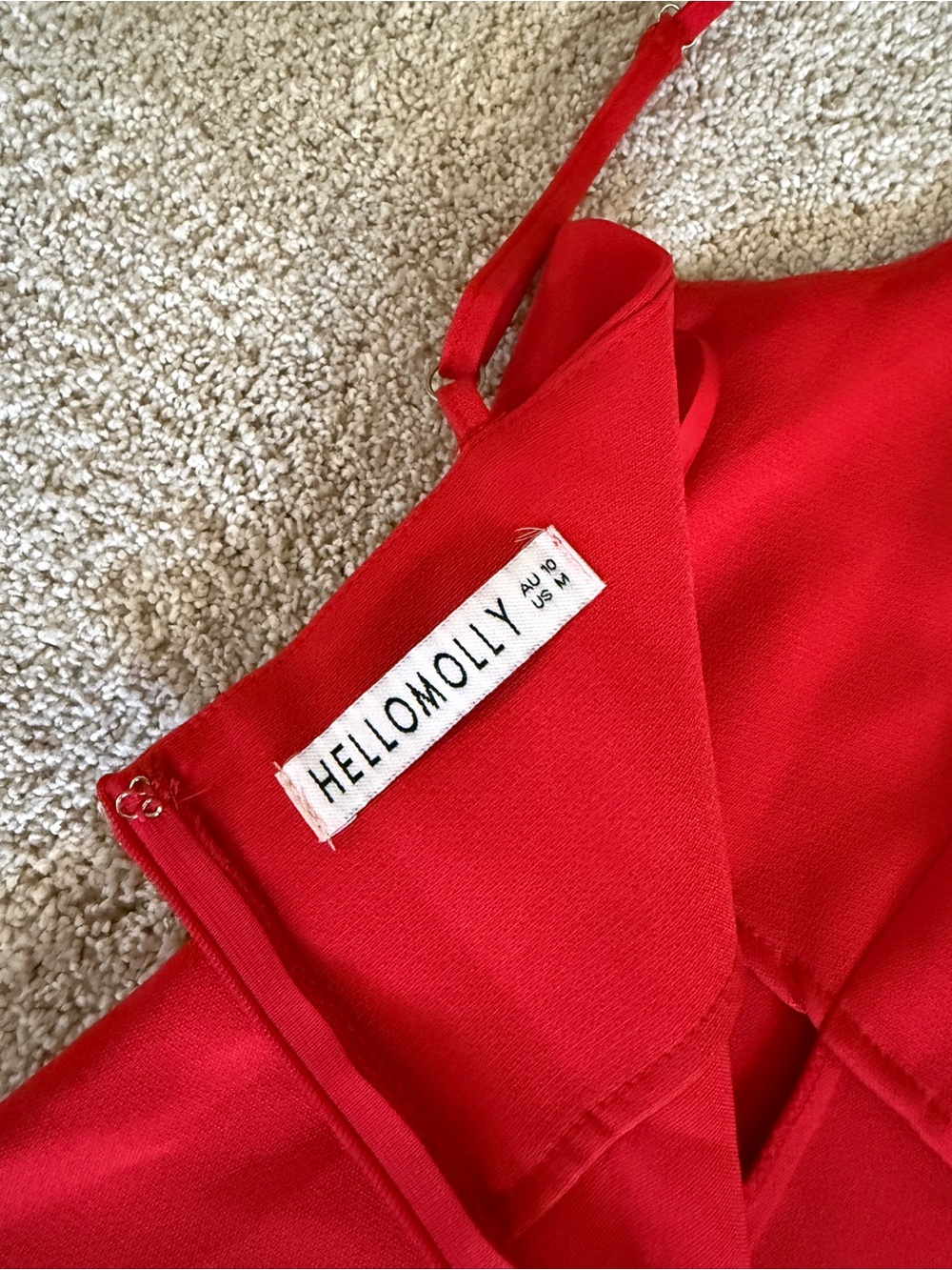 Hello Molly Red Ruffle Mini Dress - Picture 6 of 7